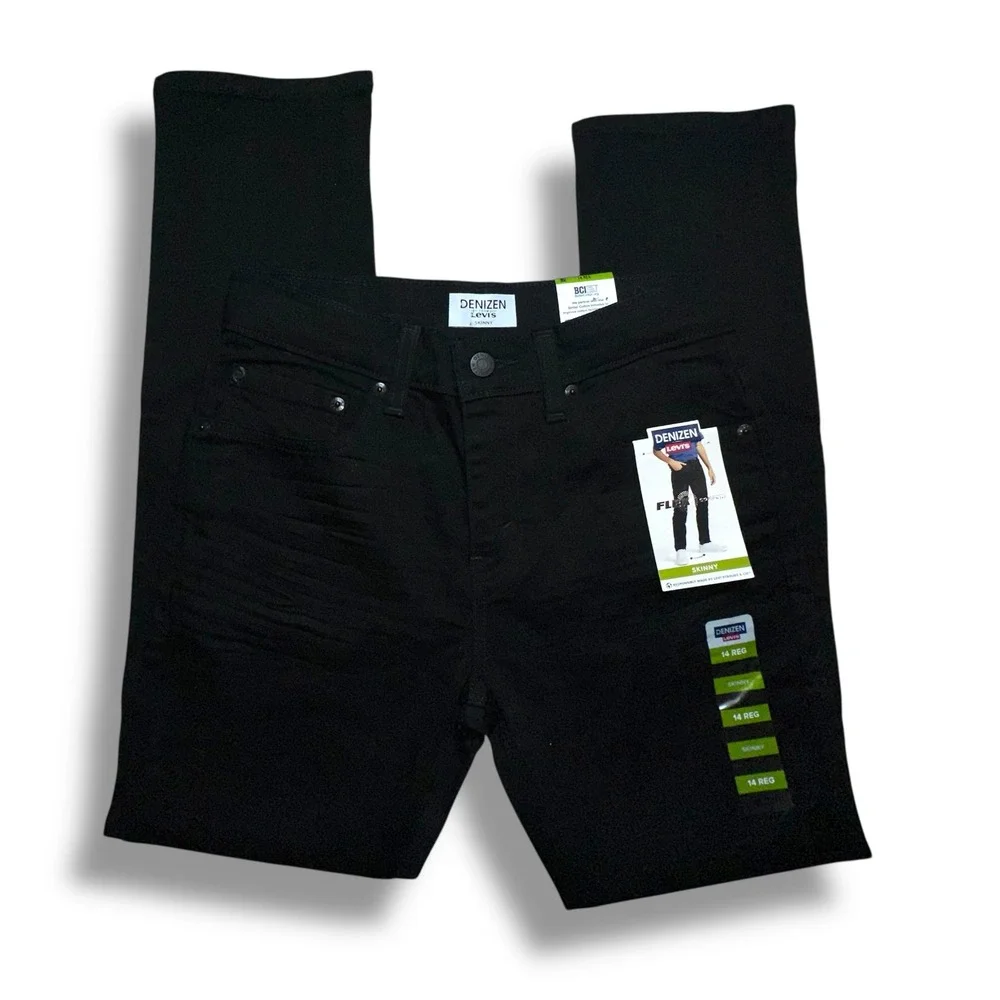 Denizen Levi's Boys' 14 Reg Skinny Black Jeans - Flex Slim Fit School New‎